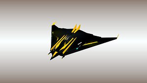 3D MODEL SPACESHIP 'SS-EAGLE' (Hybrid)