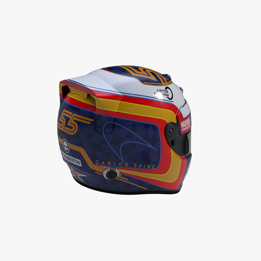 Sainz 2019 helmet 3D model - TurboSquid 1444082