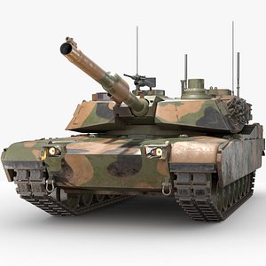Abrams Main Battle Tank M1A1 PBR model