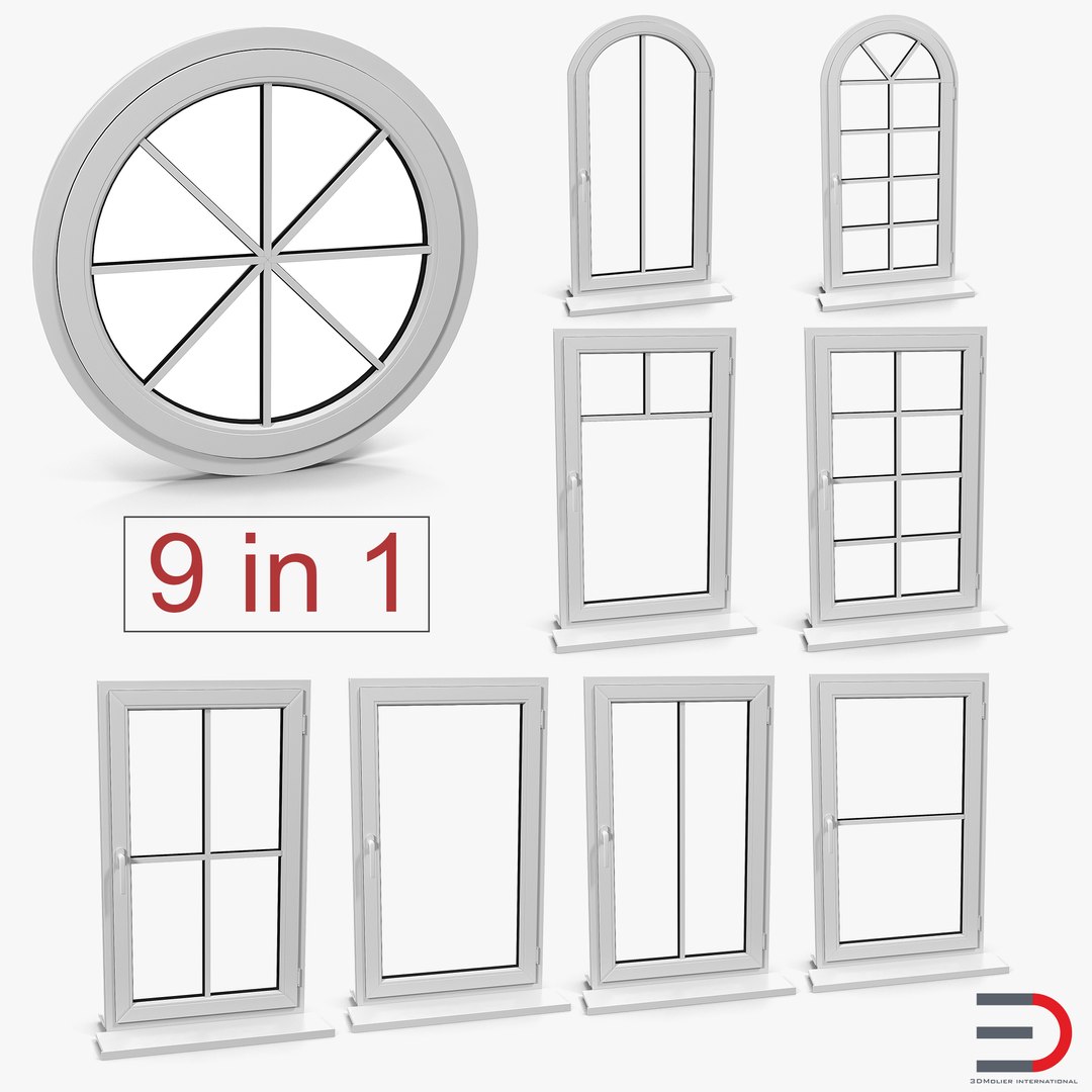 Windows Collection 3D model preview