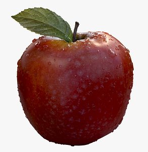 3ds max red apple