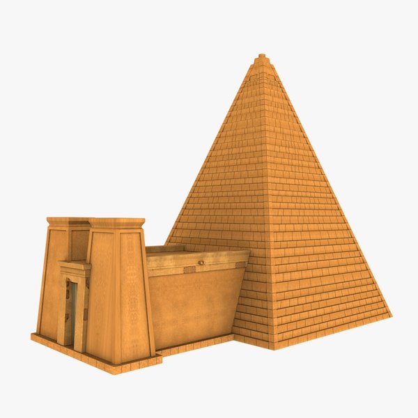 3d model sudanese nubian pyramid