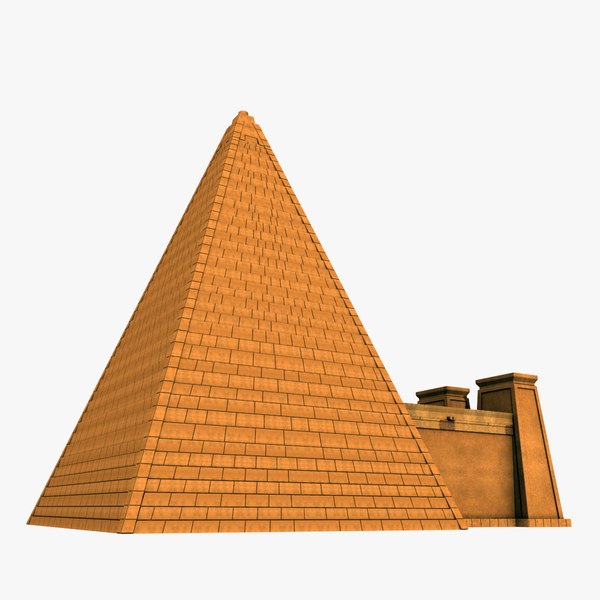 3d model sudanese nubian pyramid