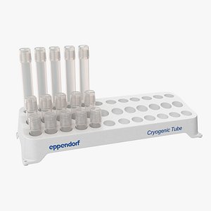 3D eppendorf tube rack cryogenic model