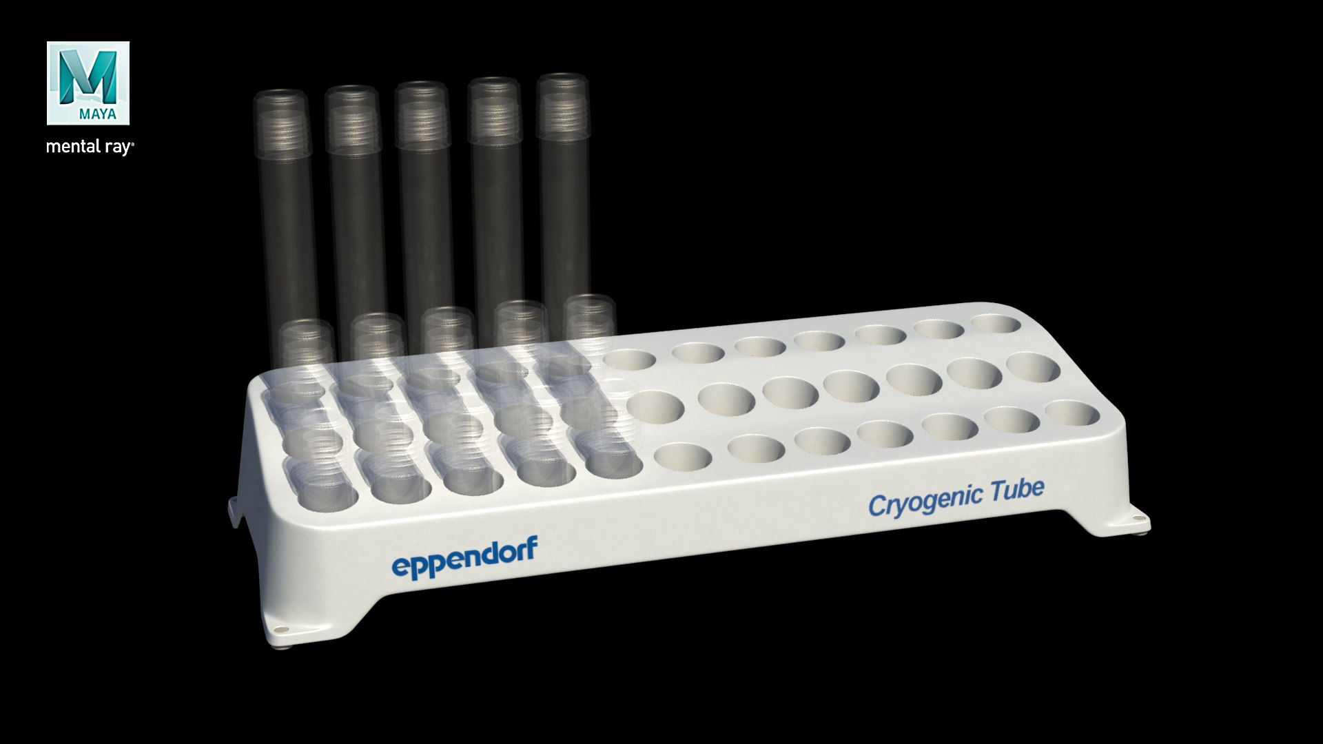 3D Eppendorf Tube Rack Cryogenic Model - TurboSquid 1458013