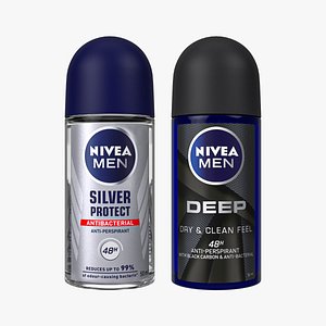 3D Nivea Men Roll On Deodorant Collection