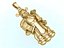 Caishen Pendant - God of Wealth Necklace  - Amulet Feng Shui Jewelry - N935
