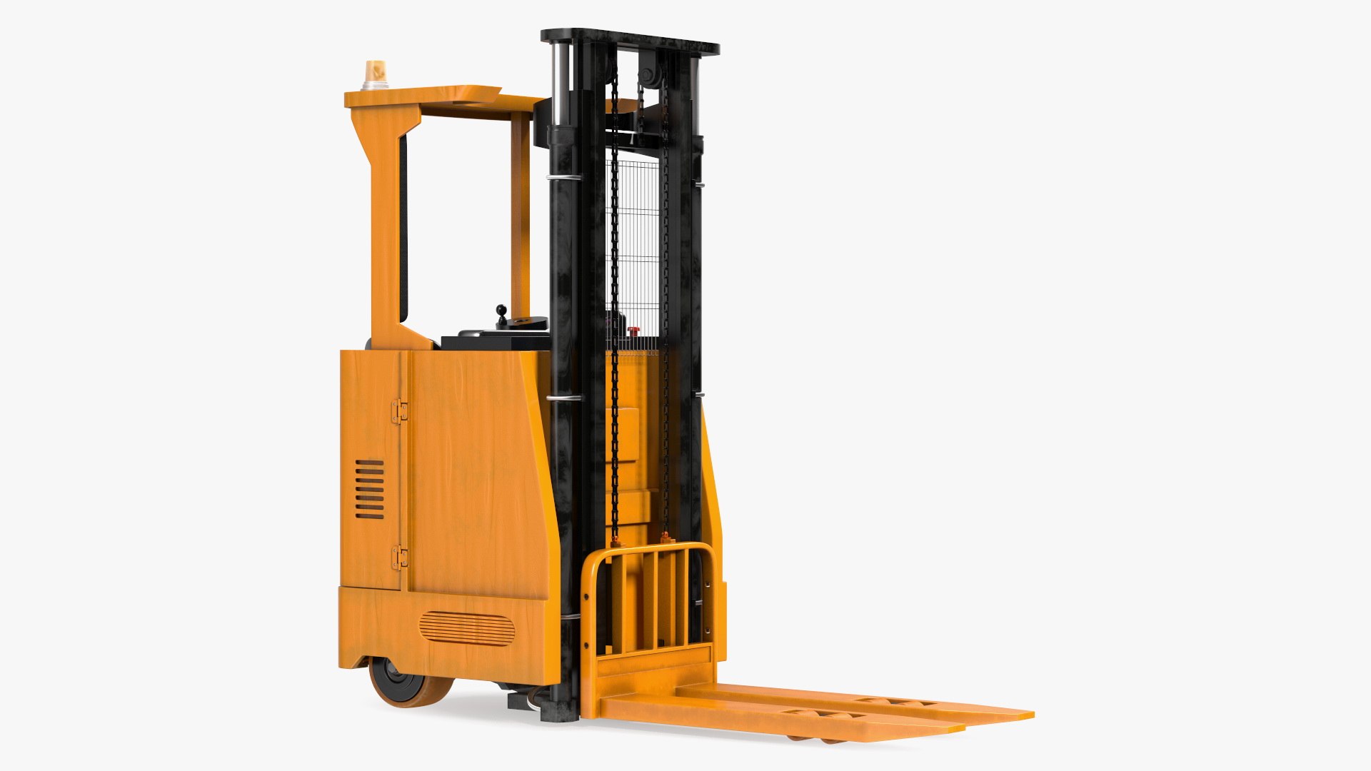 Yale Electric Reach Truck Rigged 3D model preview