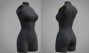 3D female bodysuit model