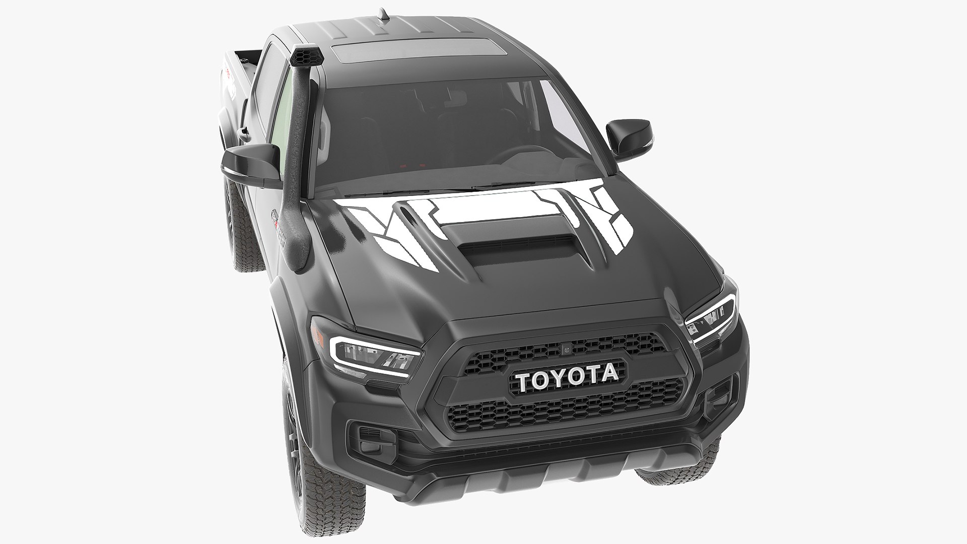 Toyota Tacoma TRD Pro Midnight Black Metallic 2021 3D model preview