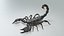 Black Emperor Scorpion 3D model