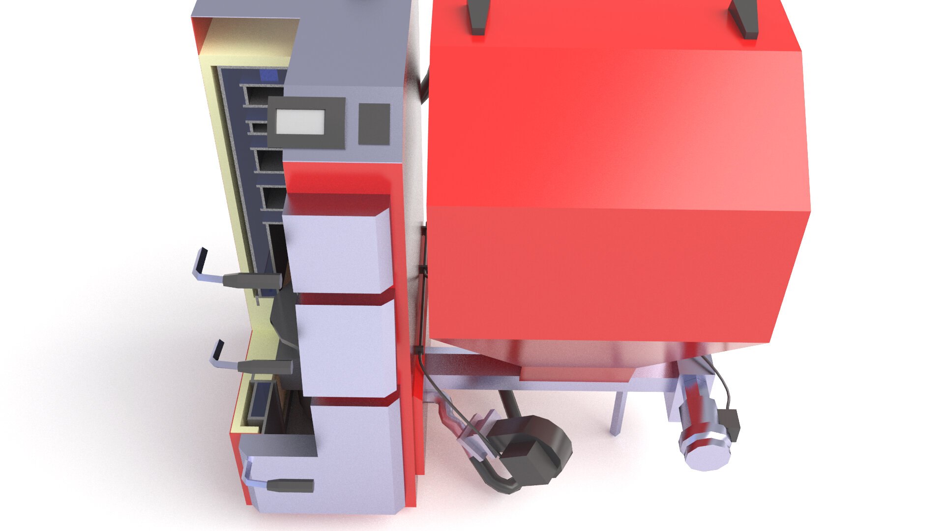 3D Boiler Furnace TurboSquid 1527294