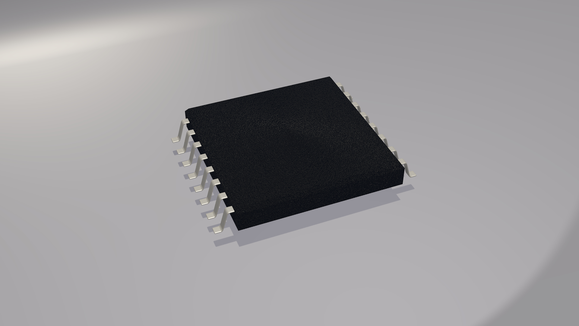 free chip microchip ic 3d model