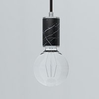 Pendant lamp Marmor Glans Nero_Bianco_Rosso