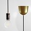 Lampada a sospensione Marmor Glans Nero Bianco Rosso