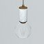 Lampada a sospensione Marmor Glans Nero Bianco Rosso