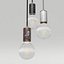 Lampada a sospensione Marmor Glans Nero Bianco Rosso