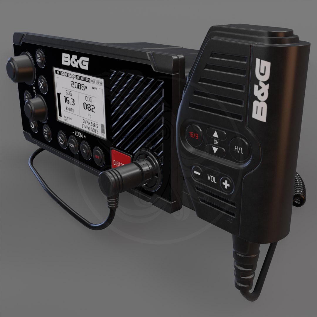 3D Model 3D B And G V60-B VHF Marine Radio Transmitter - TurboSquid 1780924