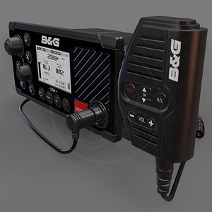 3D model 3D B and G V60-B VHF Marine Radio transmitter