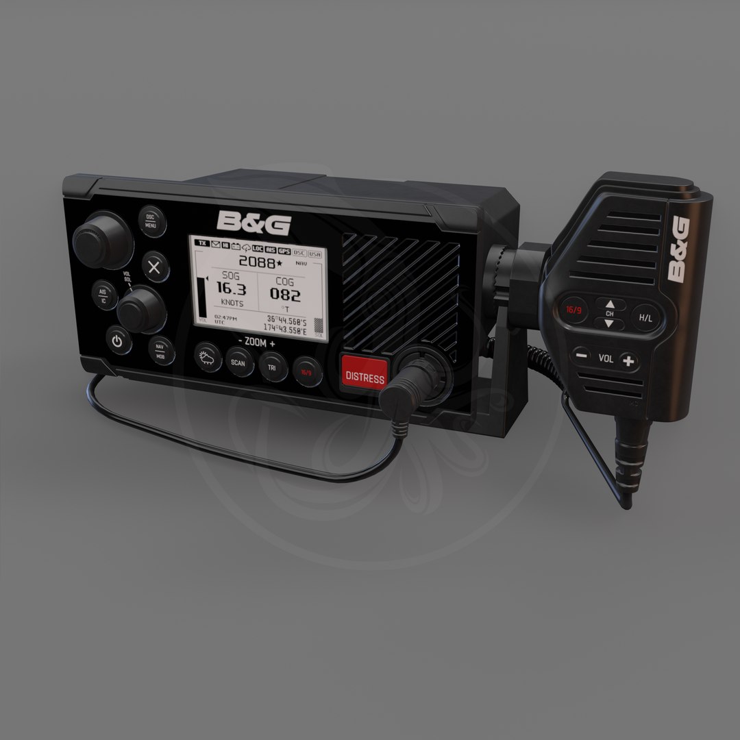 3D Model 3D B And G V60-B VHF Marine Radio Transmitter - TurboSquid 1780924