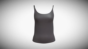 Ladies Tank Tops V5 In Low Poly 3D model