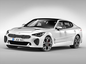 3D kia car