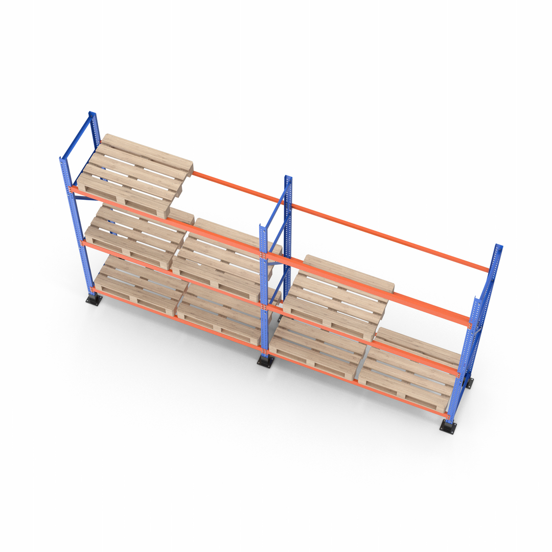 modelo 3d Estantería para paletas y paletas de madera - TurboSquid 2160145