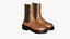 Bottes En Cuir Réalistes Pour Femme Jaune