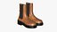 Bottes En Cuir Réalistes Pour Femme Jaune