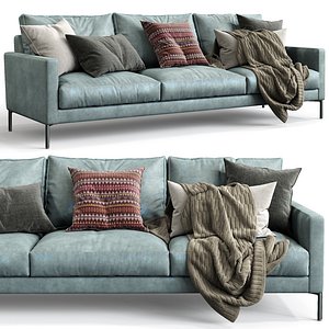 Interface Leather Sofa LUCA