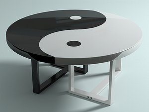 yin-yang table 3d max