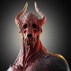 3D devil lucifer monster