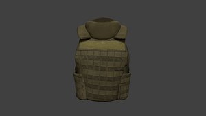 3D tactical bulletproof vest model