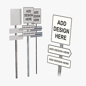 Road Signs - Customizable Vertical Rectangular Sign Assembly