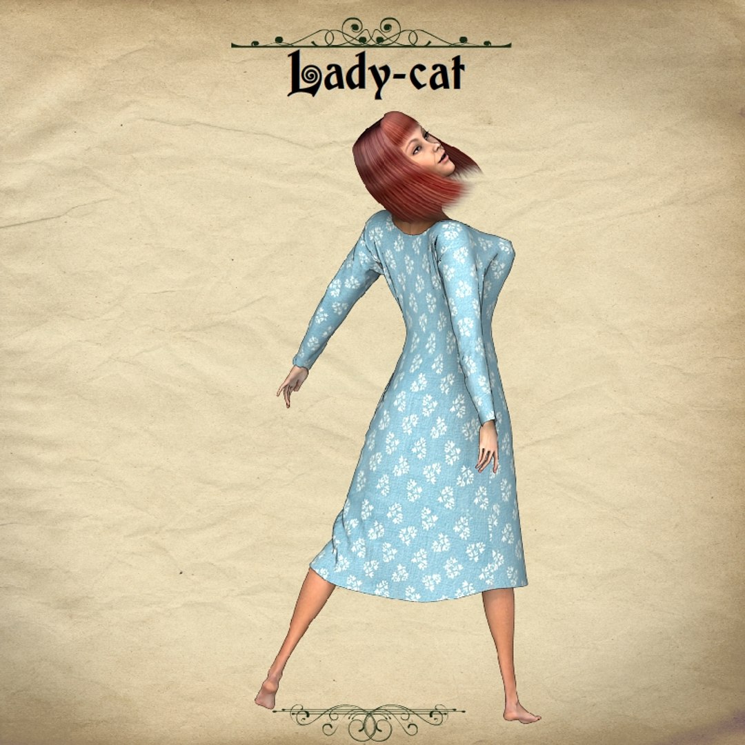 character lady-cat pz3