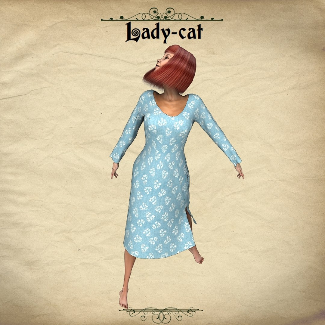 character lady-cat pz3