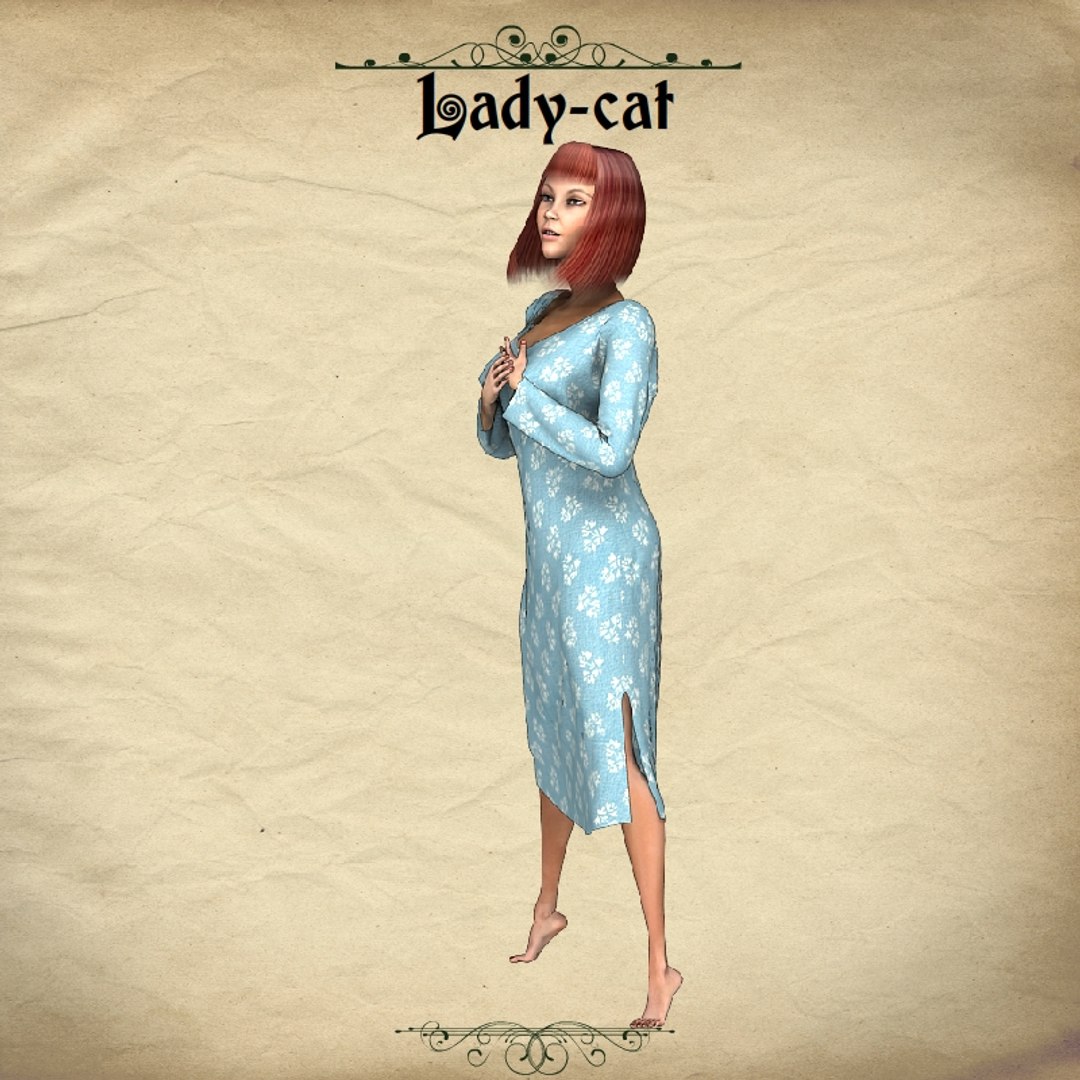 character lady-cat pz3