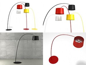 3D twiggy floor lamp model