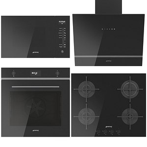 3D SMEG kitchen appliances model