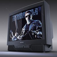 Old CRT Television Sony Trinitron TV