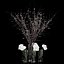 White prunus and peonies
