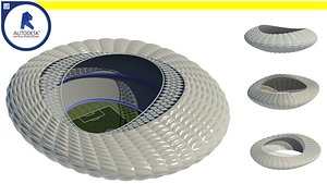 3d parametric stadium - computational model