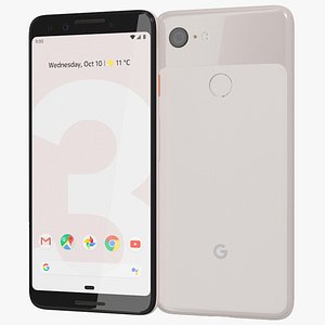 realistic google pixel 3 3D model