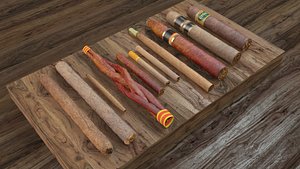 pack cigars 3d model