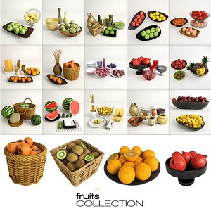 kiwis fruits 3d model