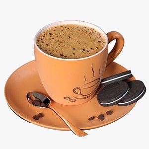 3D cookies with coffee