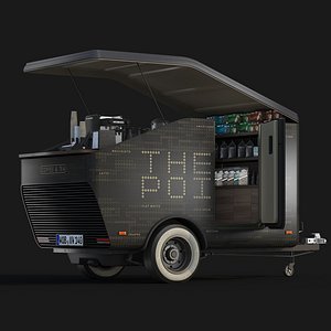 3D Coffee shop trailer