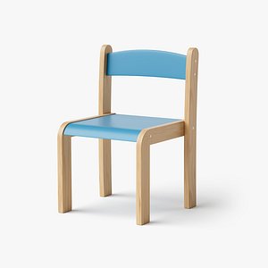 Wooden Child Chair PBR