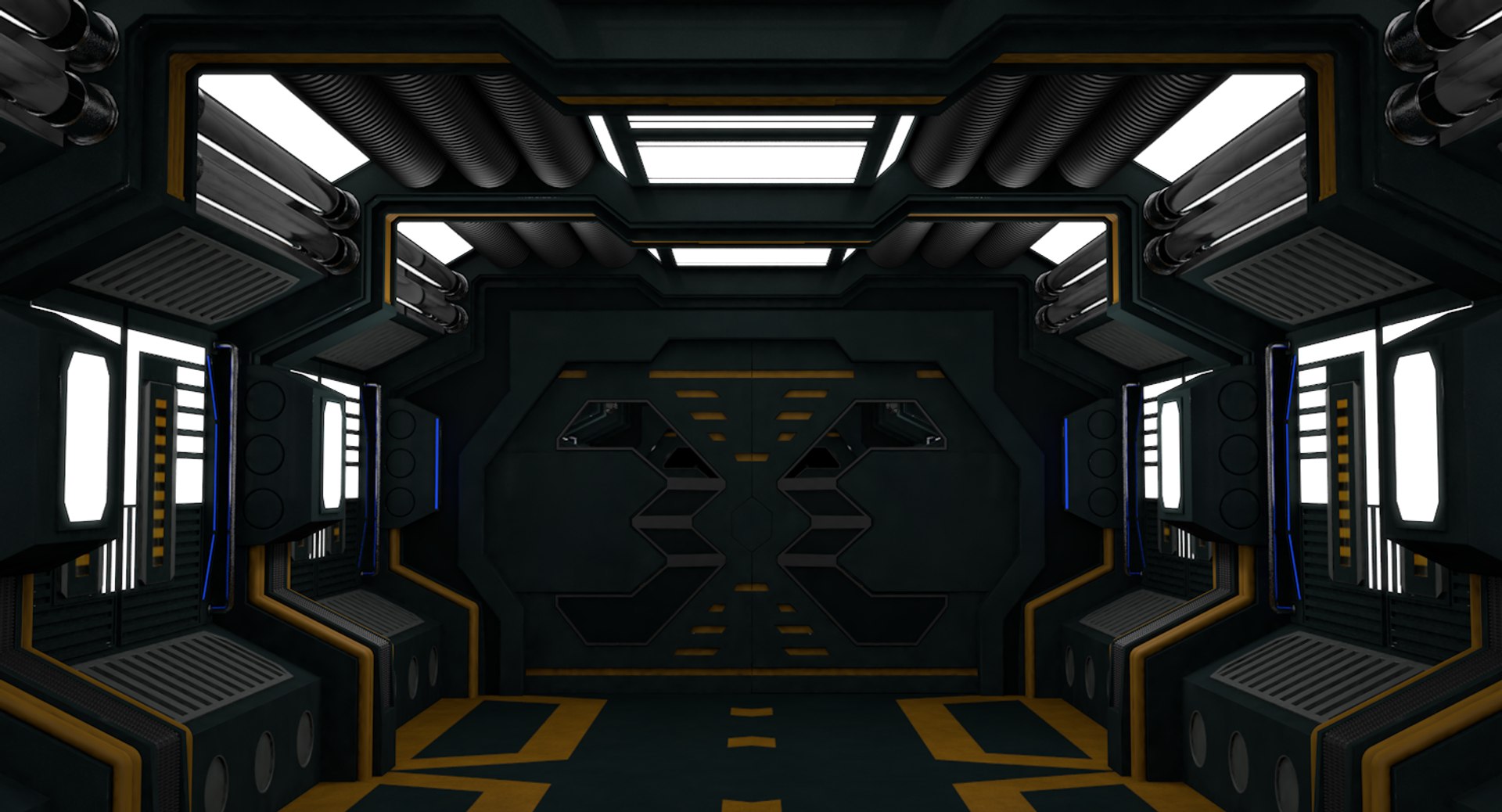 3D Sci Fi Interior Model - TurboSquid 1420603