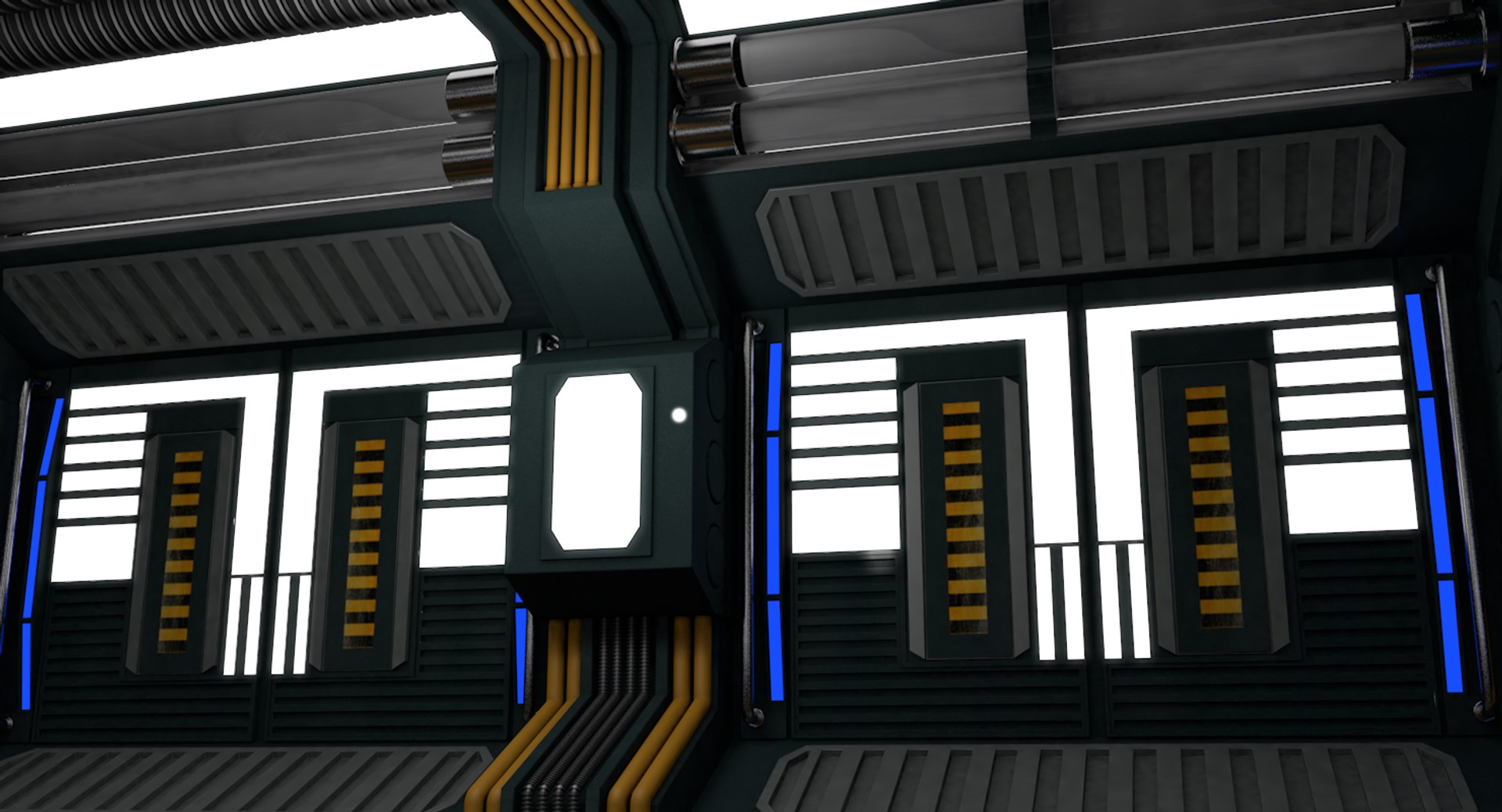 3D Sci Fi Interior Model - TurboSquid 1420603